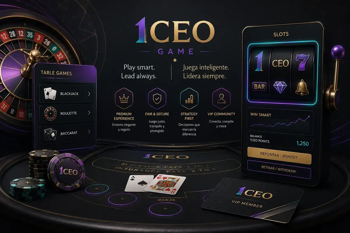 Casino-style games information for 1CEO Game