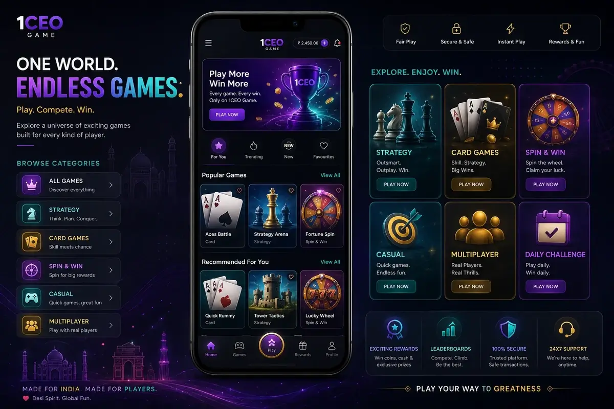 1CEO Game games interface information